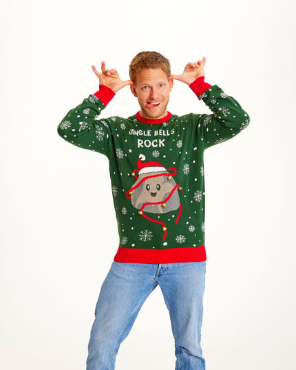 Jingle Bells Rocks Christmas Sweater for Men