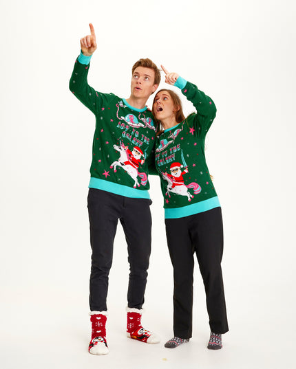 Joy To The Galaxy Christmas Sweater for Women - Bestsellers