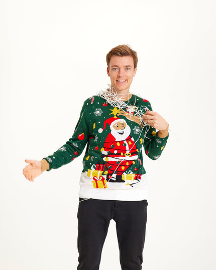 Clumsy Green Christmas Sweater for Men