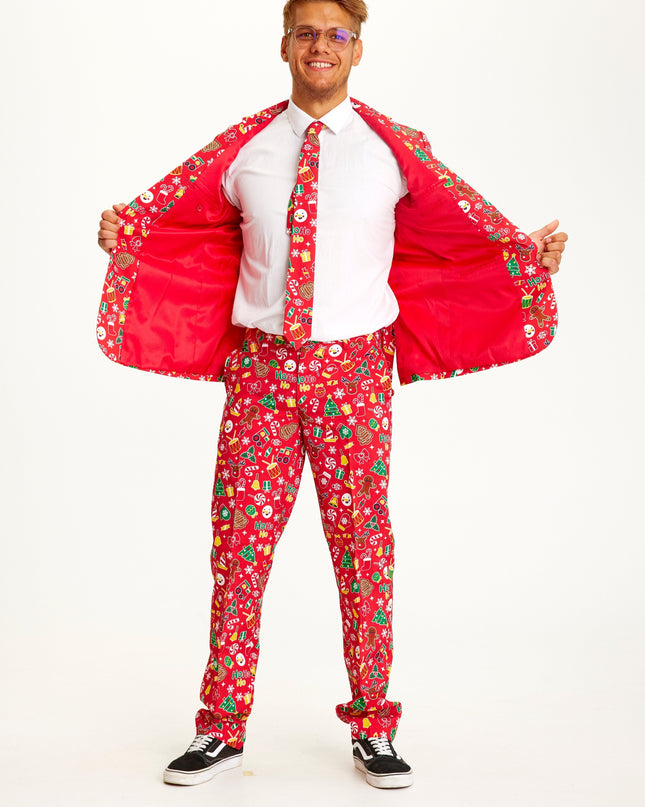 Awesome Red Christmas Suit