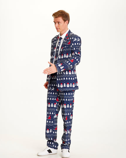 Awesome Navy Christmas Suit