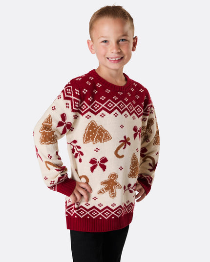 Gingerbread Christmas Sweater for Kids
