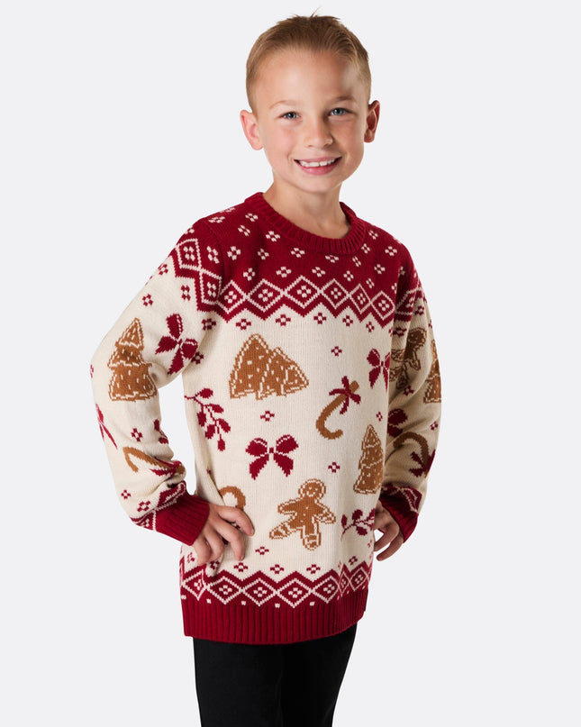 Gingerbread Christmas Sweater for Kids