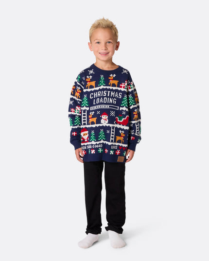 Kids' Retro Video Game Christmas Sweater
