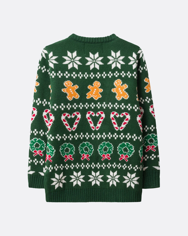 Kids' Family Green Christmas Sweater | Matching Holiday Apparel