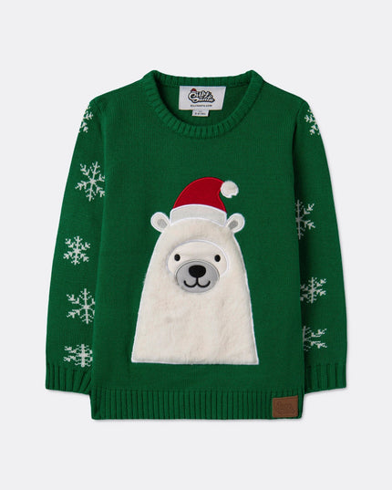 Kids' Polar Bear Christmas Sweater