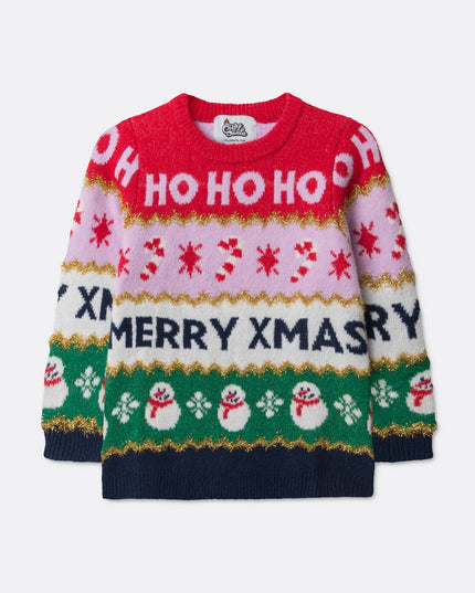 Kids' Striped Christmas Sweater