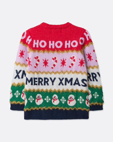 Kids' Striped Christmas Sweater