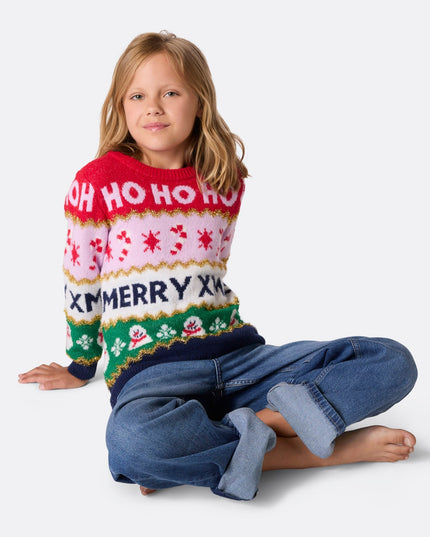 Kids' Striped Christmas Sweater