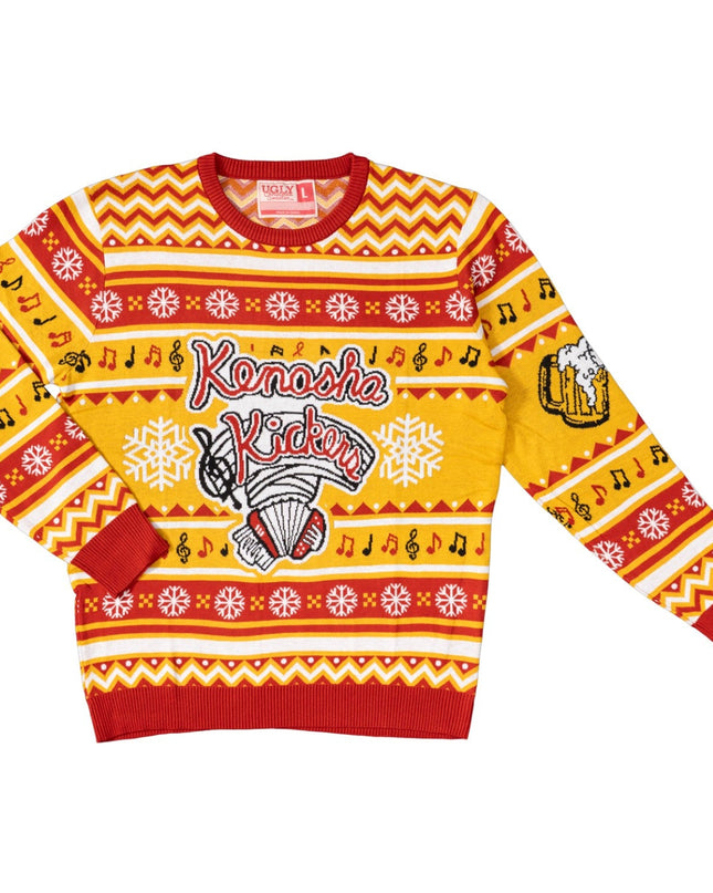 Kenosha Kickers Band Logo Ugly Christmas Sweater