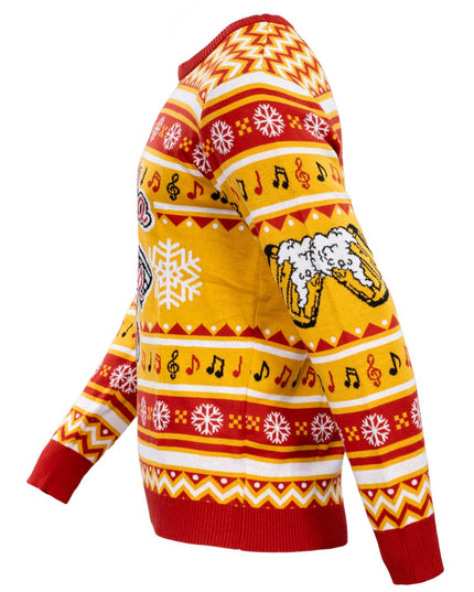 Kenosha Kickers Band Logo Ugly Christmas Sweater