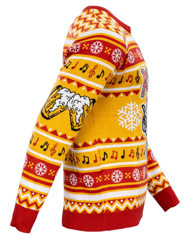 Kenosha Kickers Band Logo Ugly Christmas Sweater