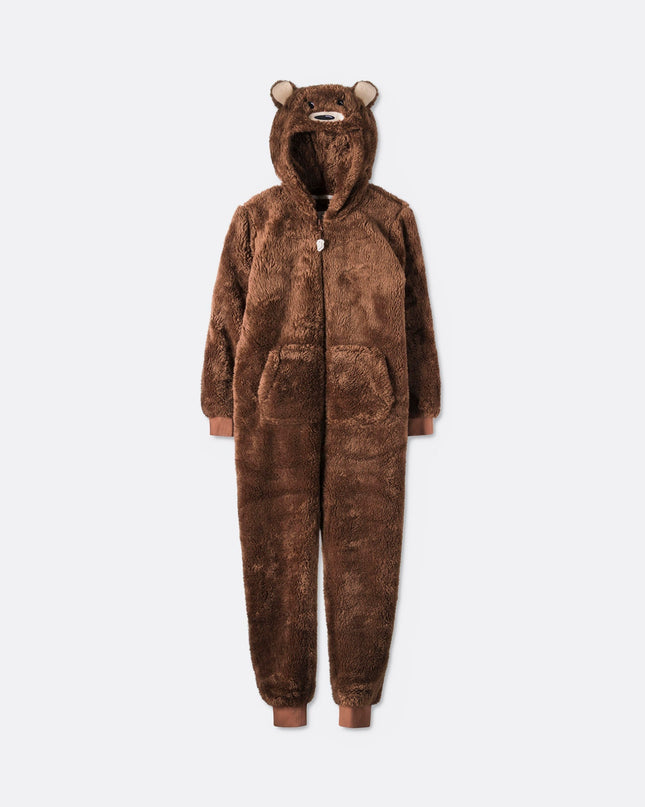Kids' Brown Teddy Bear Onesie