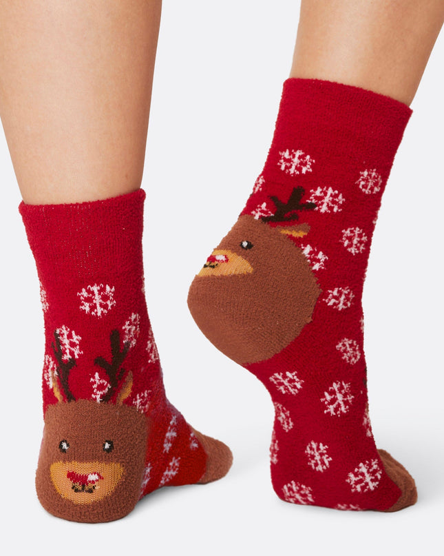 Kids' Fluffy Christmas Socks (3-pack)