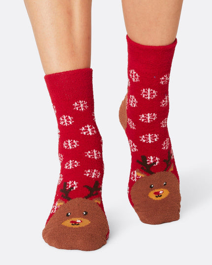 Kids' Fluffy Christmas Socks (3-pack)