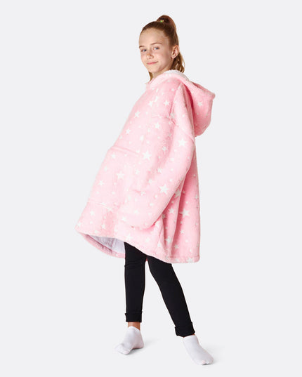 Kids' Pink Stars HappyHoodie