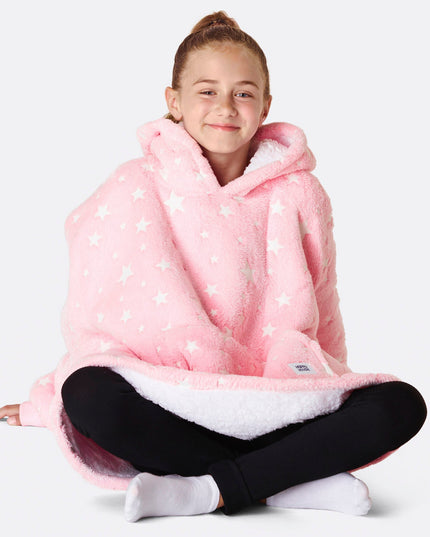 Kids' Pink Stars HappyHoodie