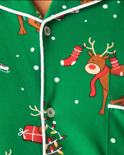 Kids' Reindeer Collared Christmas Pyjamas