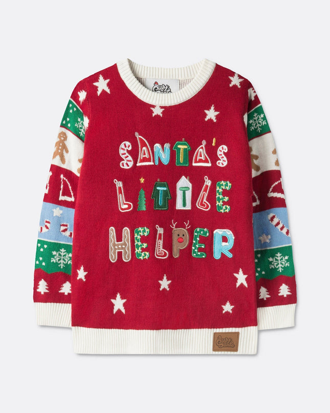 Kids' Santa's Little Helper Christmas Sweater for Christmas Spirit