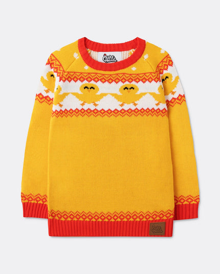 Yellow Easter Sweater for Kids