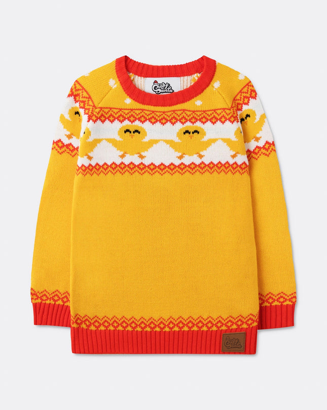 Kids Yellow Easter Sweater