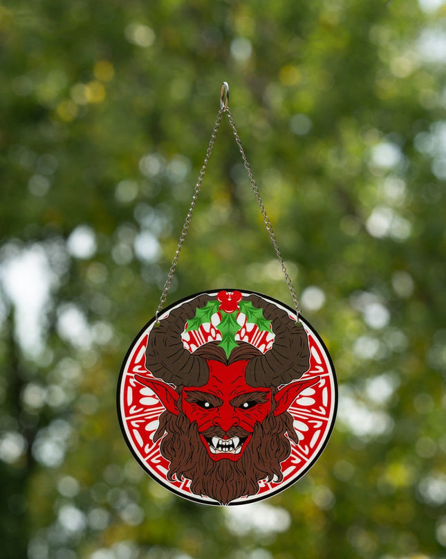 Krampus 6-tuumainen aurinkokoriste koristeeksi kotiin