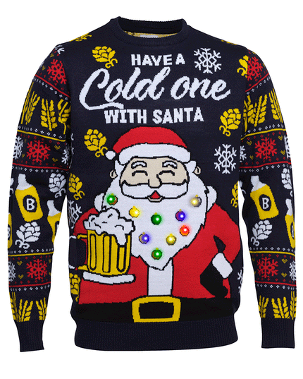 Santa's Cold One Christmas Sweater for Women