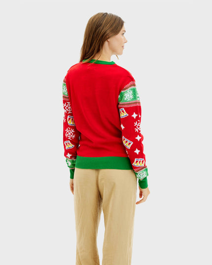 Christmas Tree Sweater for Women - Light-Up Ugly Christmas Sweater