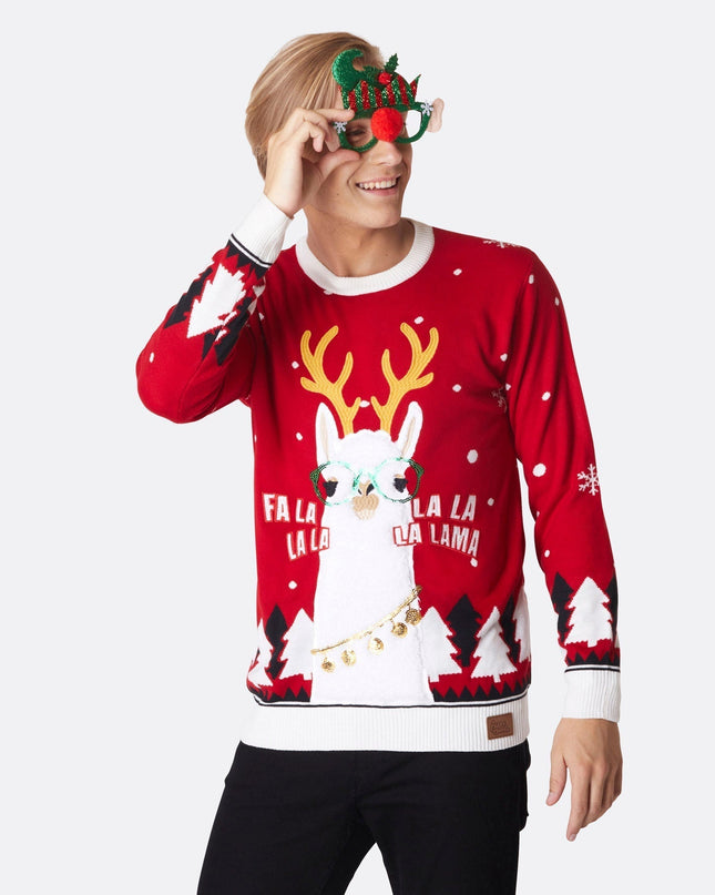 Men's Lama Christmas Sweater