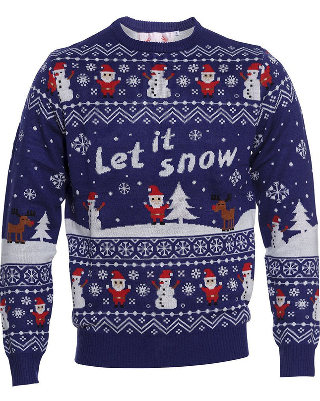 "Let It Snow" Christmas Sweater - Women's Holiday Style