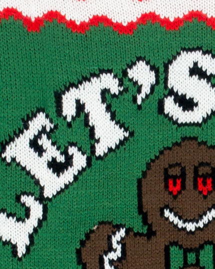 Women's Let's Get Baked Gingerbread Christmas Sweater