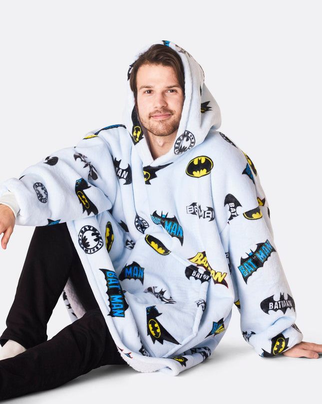 Light Blue Batman HappyHoodie