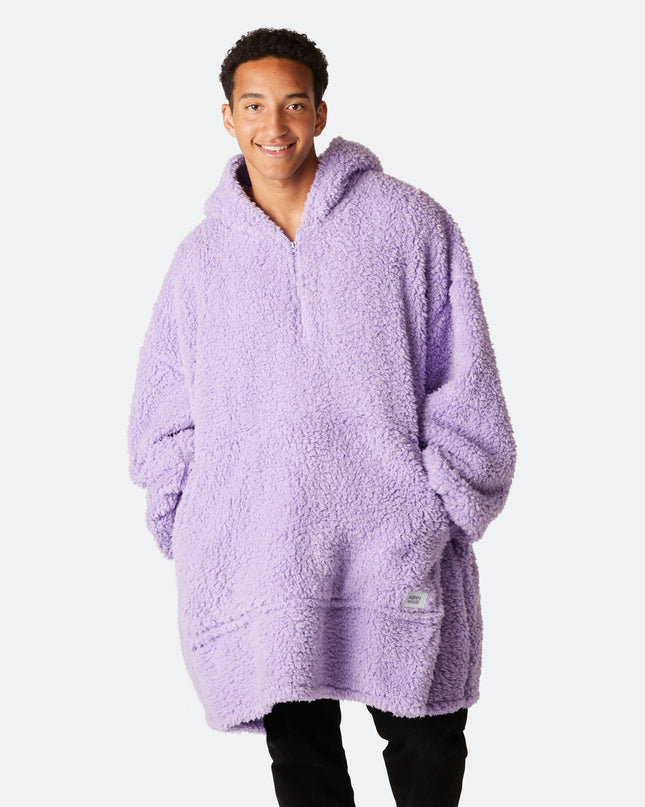 Purple Sherpa HappyHoodie