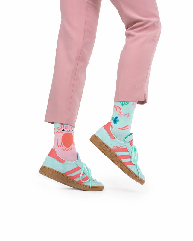 Many Mornings Socks - Axolotl Adventure | Tags: Christmas Socks