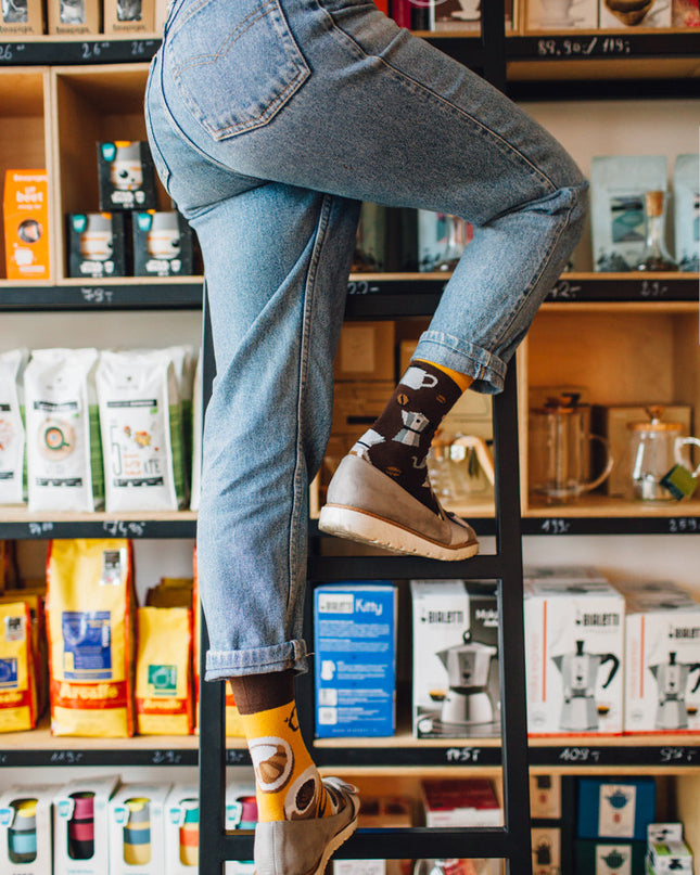 Many Mornings Zokni - Coffee Lover Fun Socks Collection