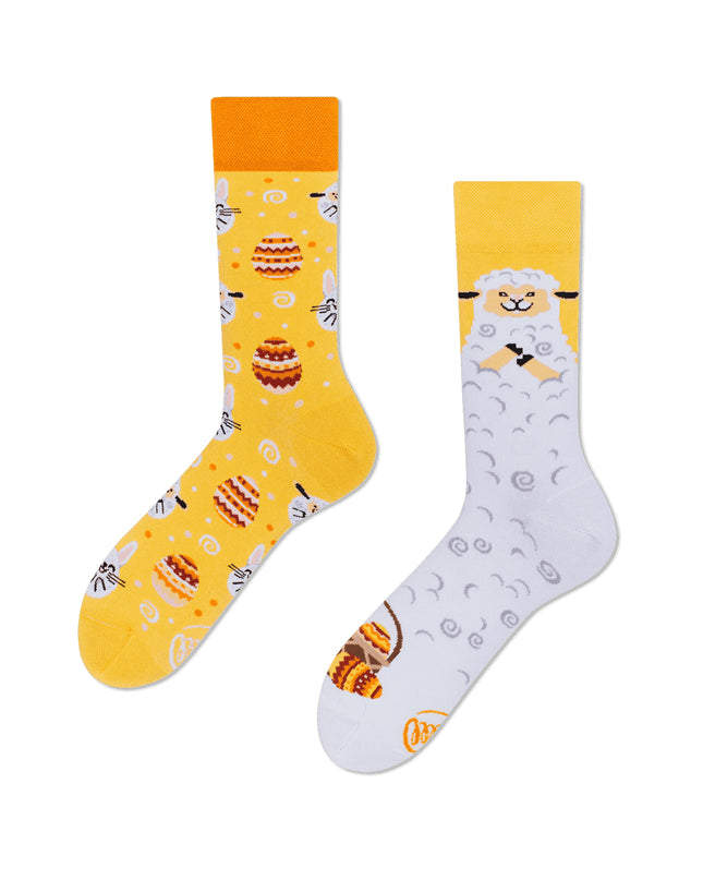 Many Mornings Zokni - Easter Lamb Fun Socks Collection