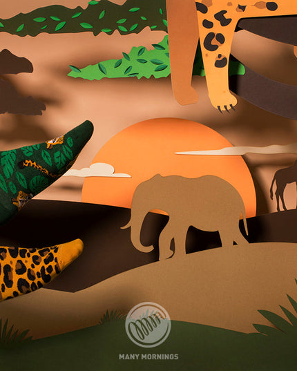 Many Mornings Zokni - El Leopardo Fun Socks Collection