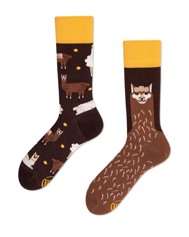 Many Mornings Zokni - Fluffy Alpaca Fun Socks Collection