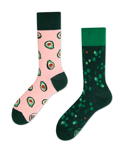 Green Avocado Fun Socks for Adults and Kids