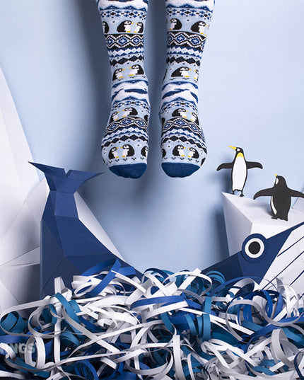 Ice Penguin Fun Socks Collection by Many Mornings