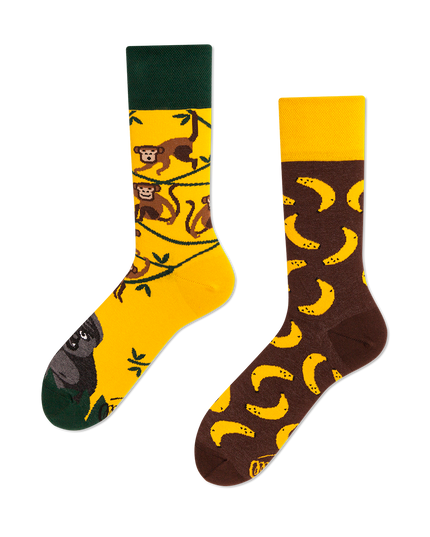 Many Mornings Zokni - Monkey Business Fun Socks Collection
