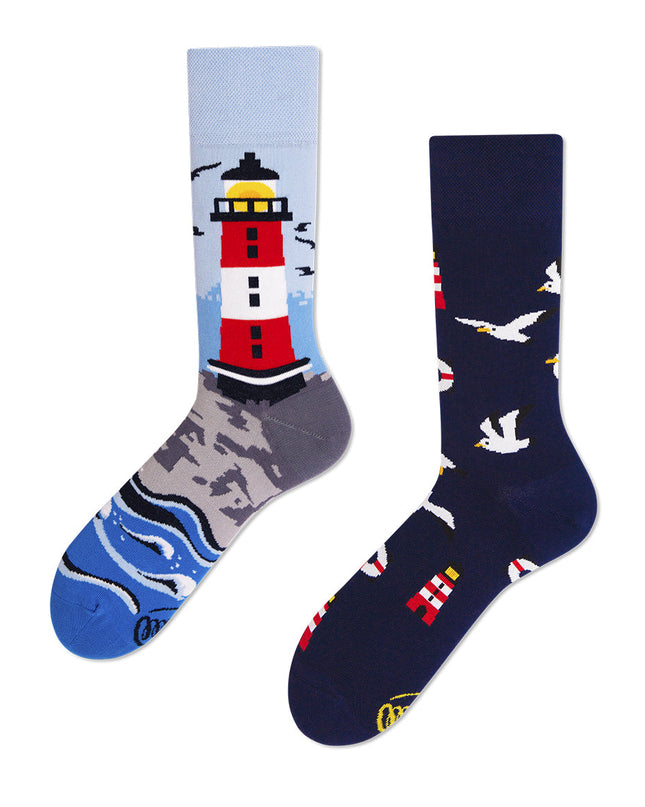 Many Mornings Zokni - Nordic Lighthouse Fun Socks for All Ages