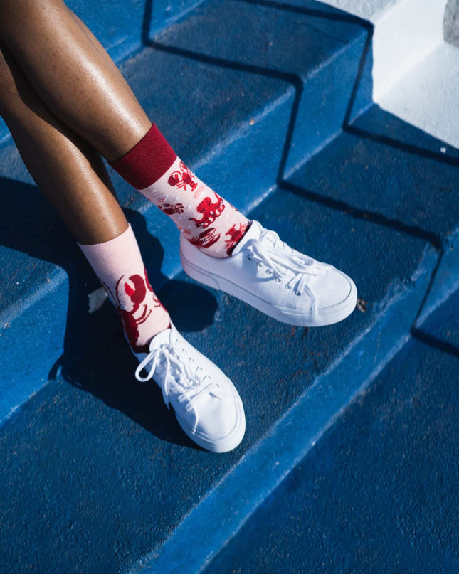 Many Mornings Zokni - Oh Crab! Christmas Fun Socks for Everyone