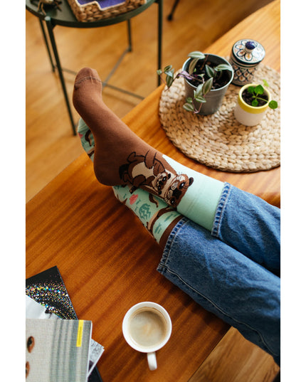 Many Mornings Zokni - Otter Stories Fun Socks for All Ages