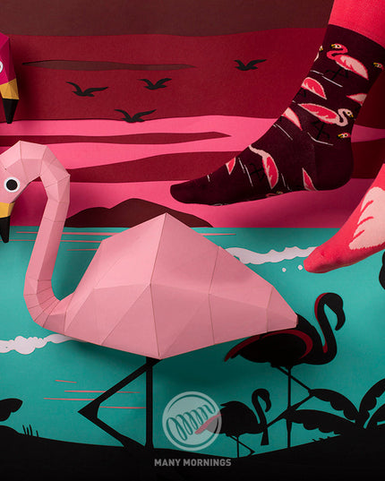 Pink Flamingo Fun Socks Collection