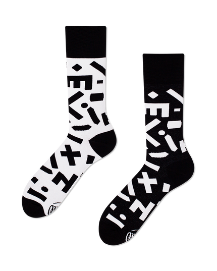Many Mornings Zokni - Random Forms Fun Socks - Limited Edition