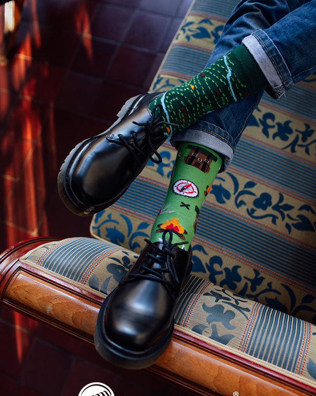 Many Mornings Zokni - The Map Unique Fun Socks Collection