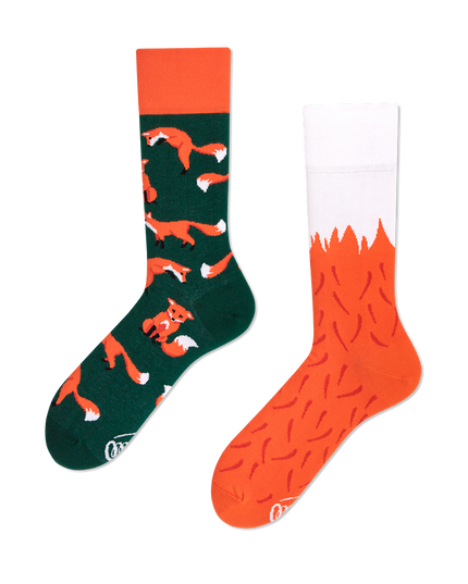 The Red Fox Fun Socks Collection by Many Mornings