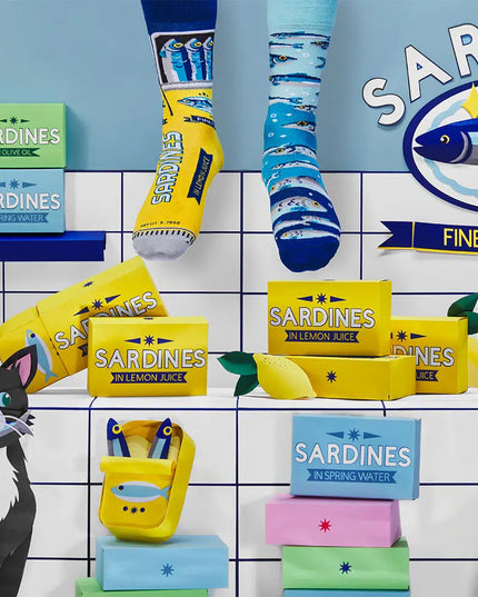 Many Mornings Socks - The Sardines Design
