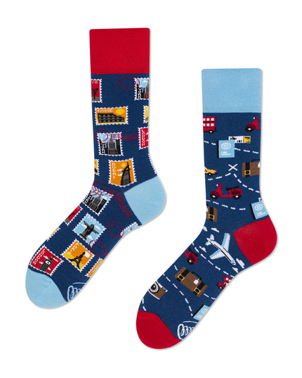 Many Mornings Zokni - The Traveler Fun Socks for Everyone